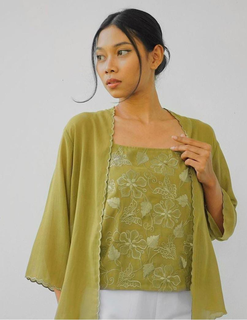 PA Kebaya with Embroidery Camisole